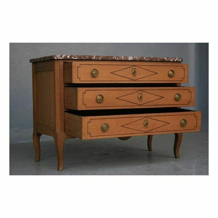Directoire Period Light Oak Chest Of Drawers photo Furniture