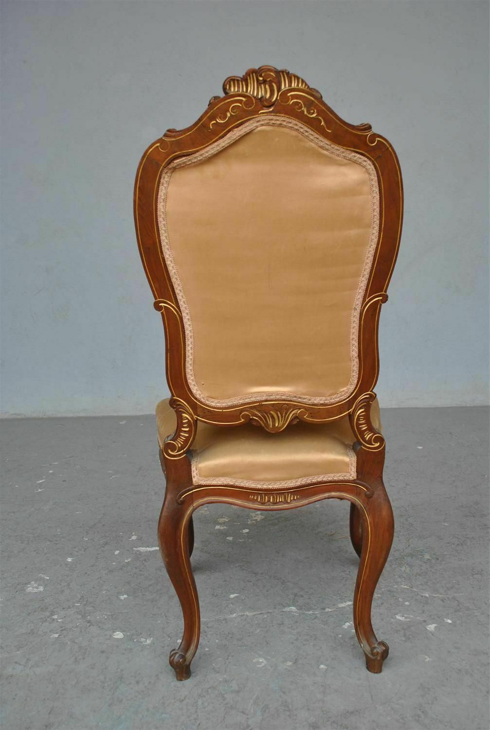 Louis XV Style Chairs In Late 19th Century Walnut (Set Of 6) photo 2858.0