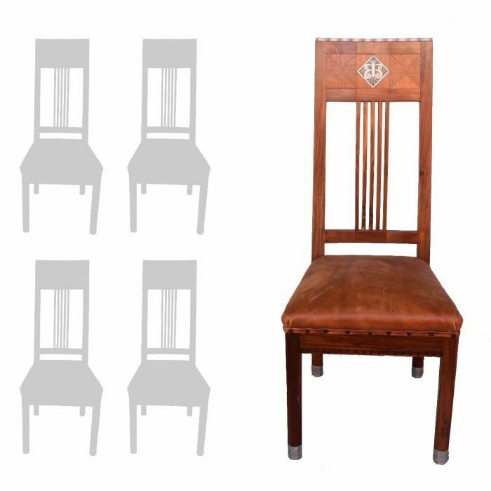 Art Deco Chairs 1930 Rosewood After Dominique (Set Of 4)