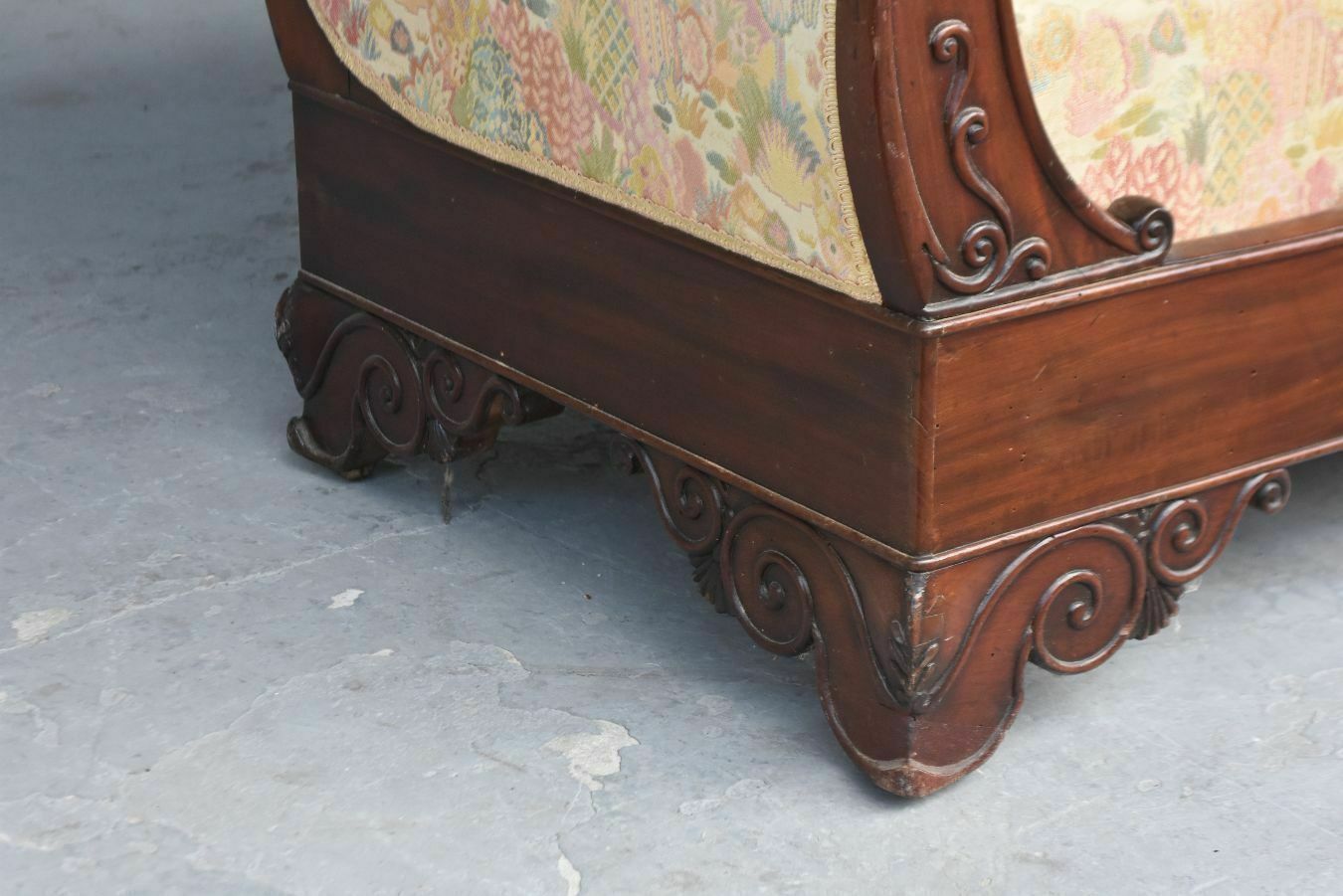 Mahogany Bench Restoration 19th Century photo Furniture
