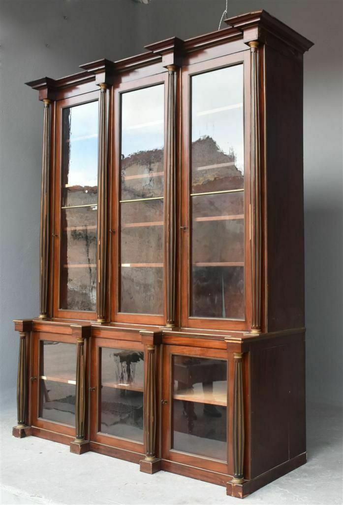 Louis XVI Style Mahogany Bookcase, 19th Century photo furniture
