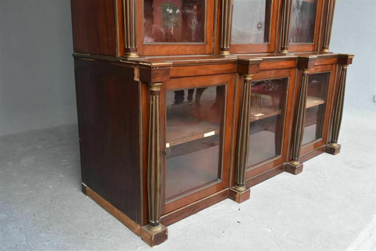 Louis XVI Style Mahogany Bookcase, 19th Century photo vinterior
