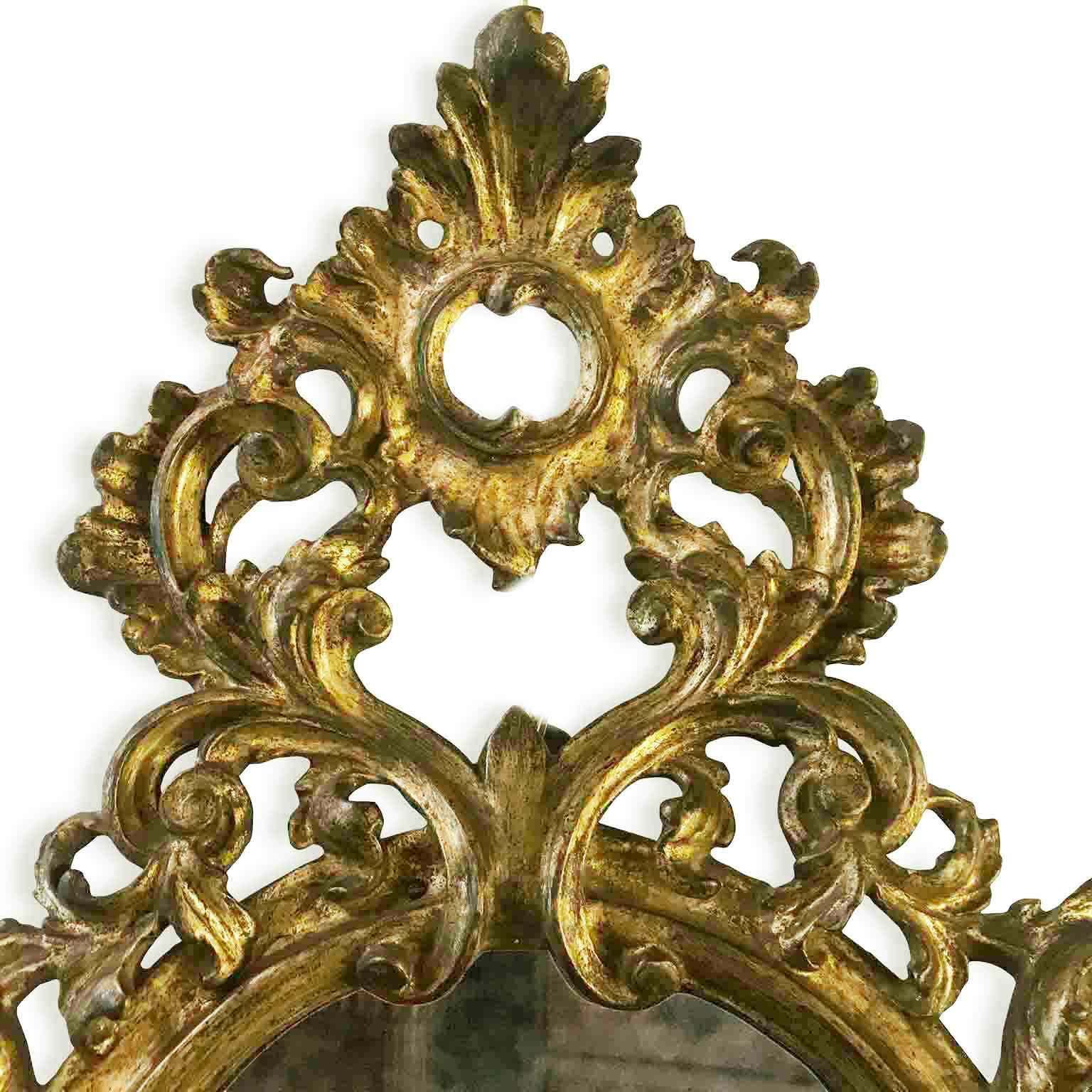 Pair Of Golden Carved Wooden Mirrors In Mecca photo furniture
