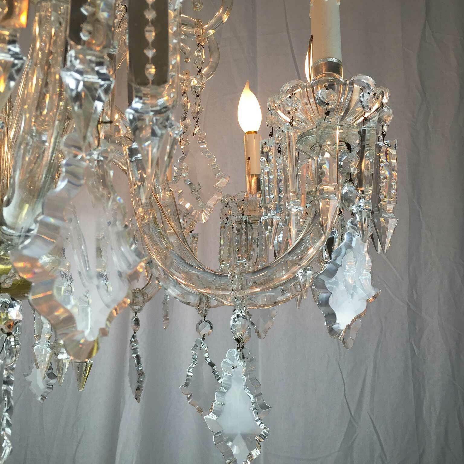 4142.0 Antique Bohemia Crystal Chandelier 12 Arms photo