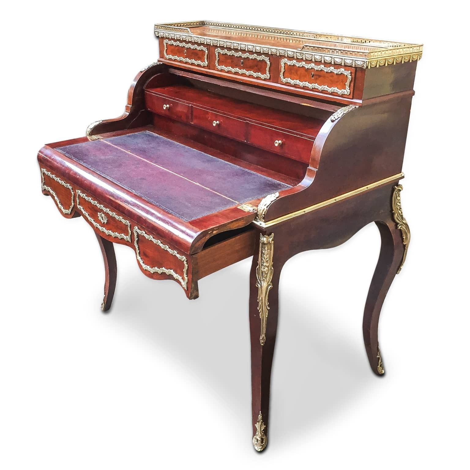 French Desk Napoleon III In Cylinder With Ribalta photo Furniture