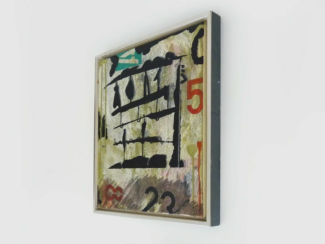 Huile sur toile Bent Karl Jacobsen (1934 2004). 1995 photo vinterior