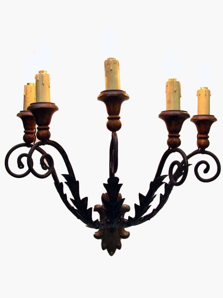 Pair Of Forged Iron Appliques, 1800s photo 870.0
