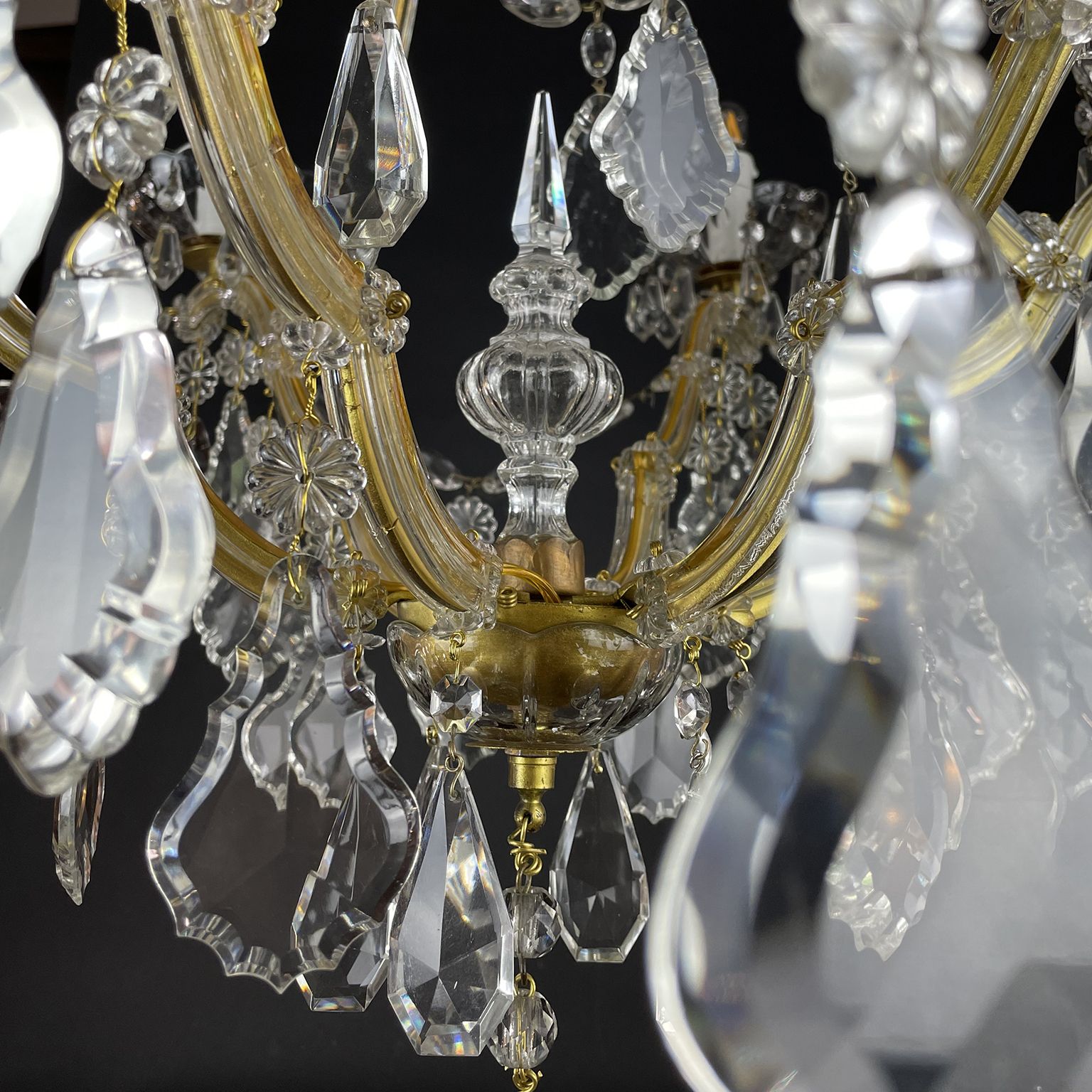 photo for sale Maria Teresa Crystal Chandelier With 7 Lights From 1950