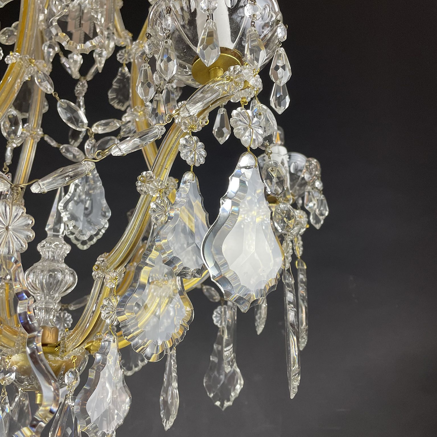 Lighting Maria Teresa Crystal Chandelier With 7 Lights From 1950 photo