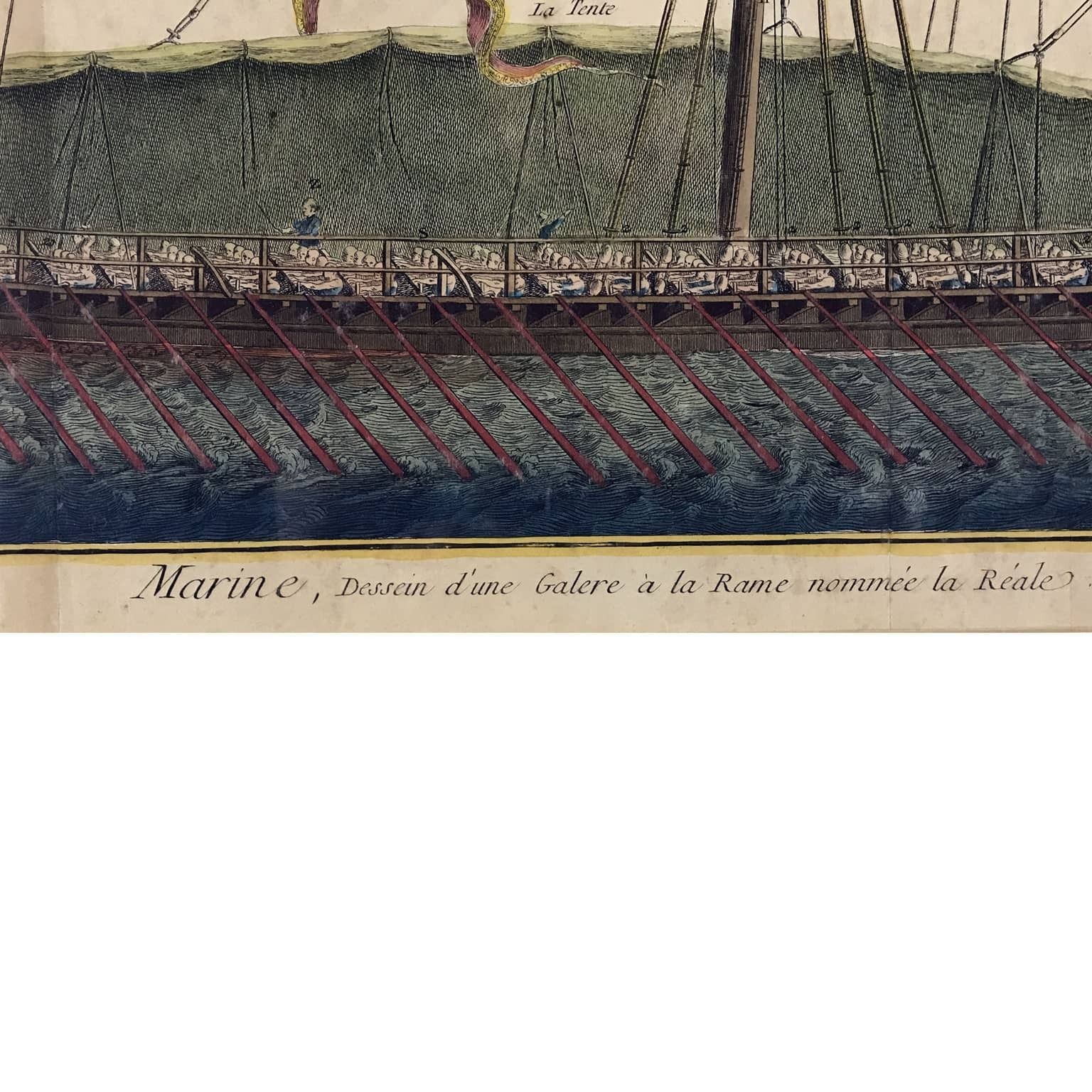 Drawing Of A Paris Galley 1772 photo Art