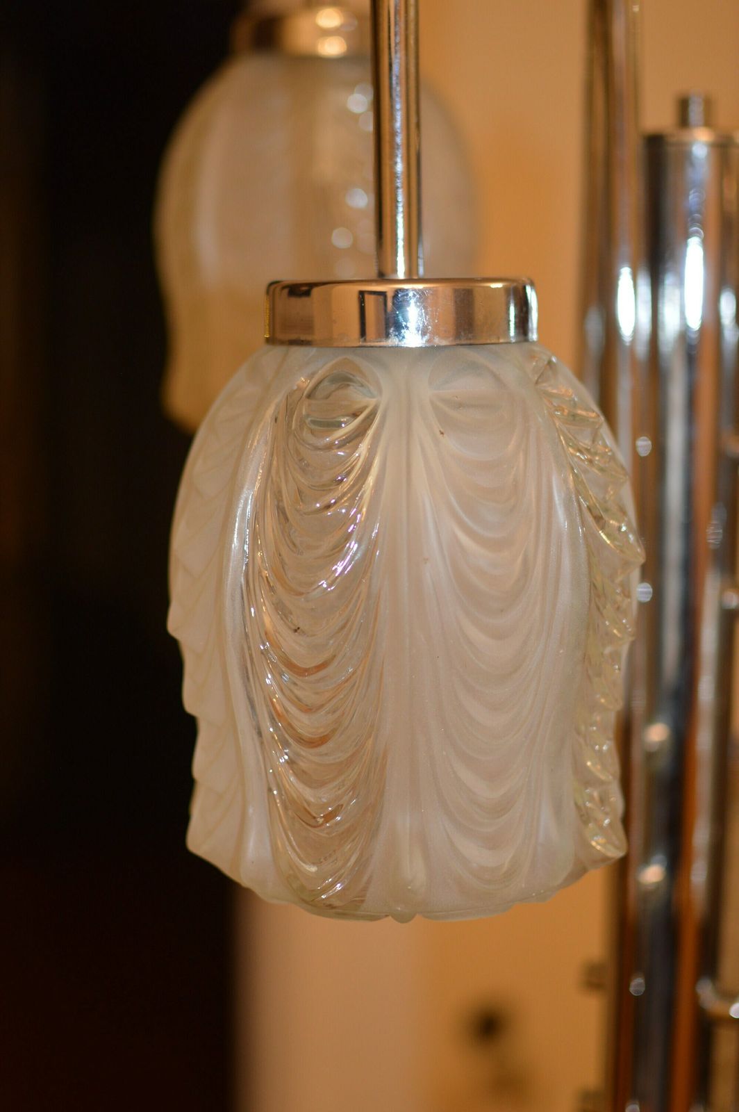 photo for sale Mid Century Vintage Floor Lamp. 1970 4 Light. Space Age Floor Lamp