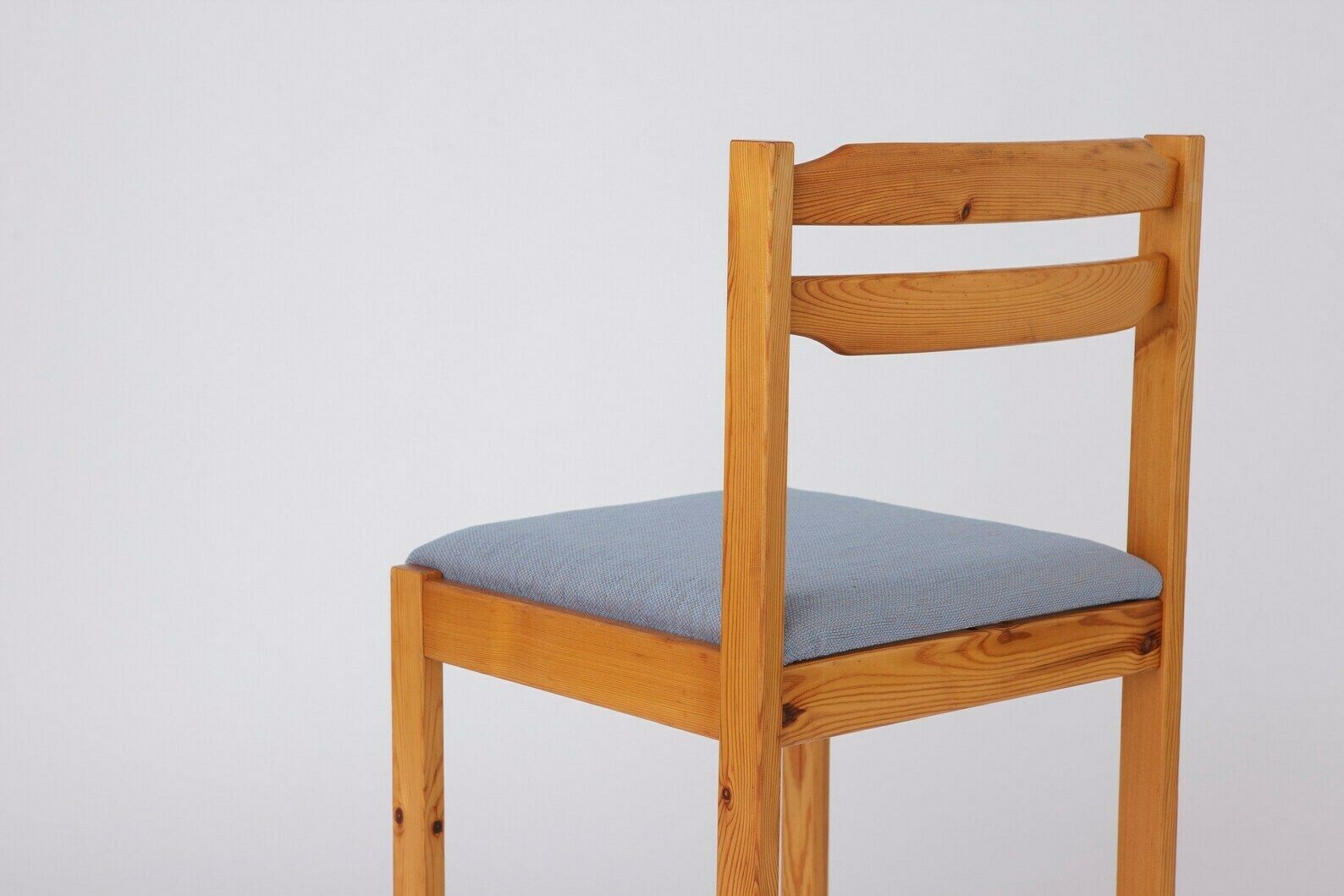 Pair Of Vintage Chairs Spruce Wood 60s 70s photo vintage