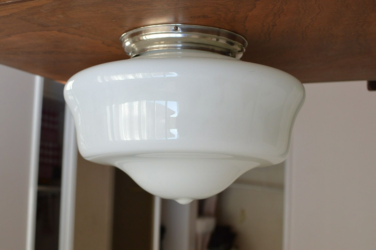 photo furniture 1 Of 10 Art Deco Bauhaus Celiling Lamp. School Art Deco Lamp Opaline Glass
