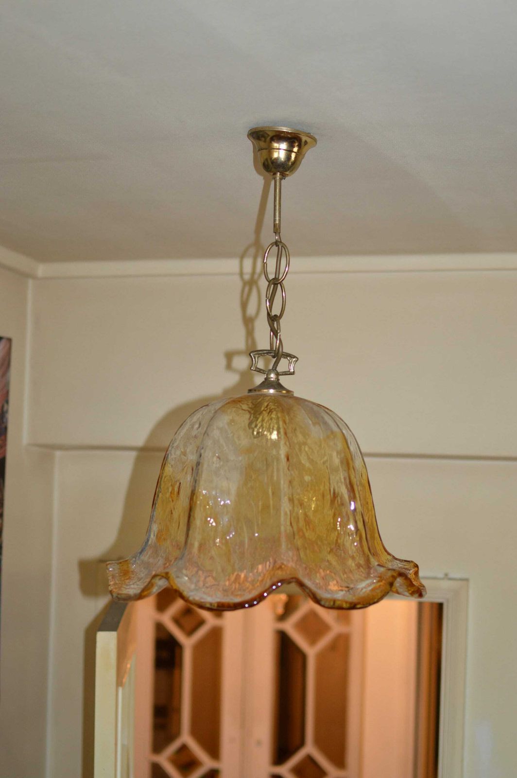 Lamp Space Age Mazzega Lamp Midcentury Pop . 1960/70 Opaline Glass Space Age Lamp German Lamp photo for sale