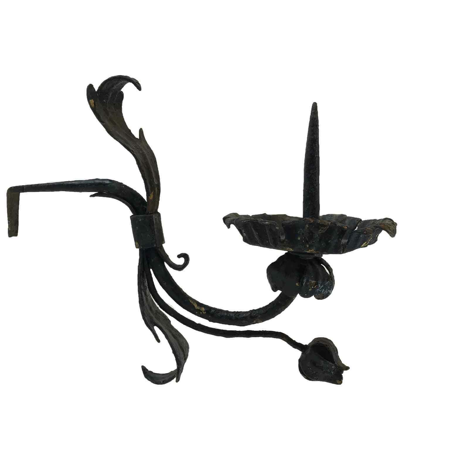 Pair Of Antique Wrought Iron Appliques photo furniture