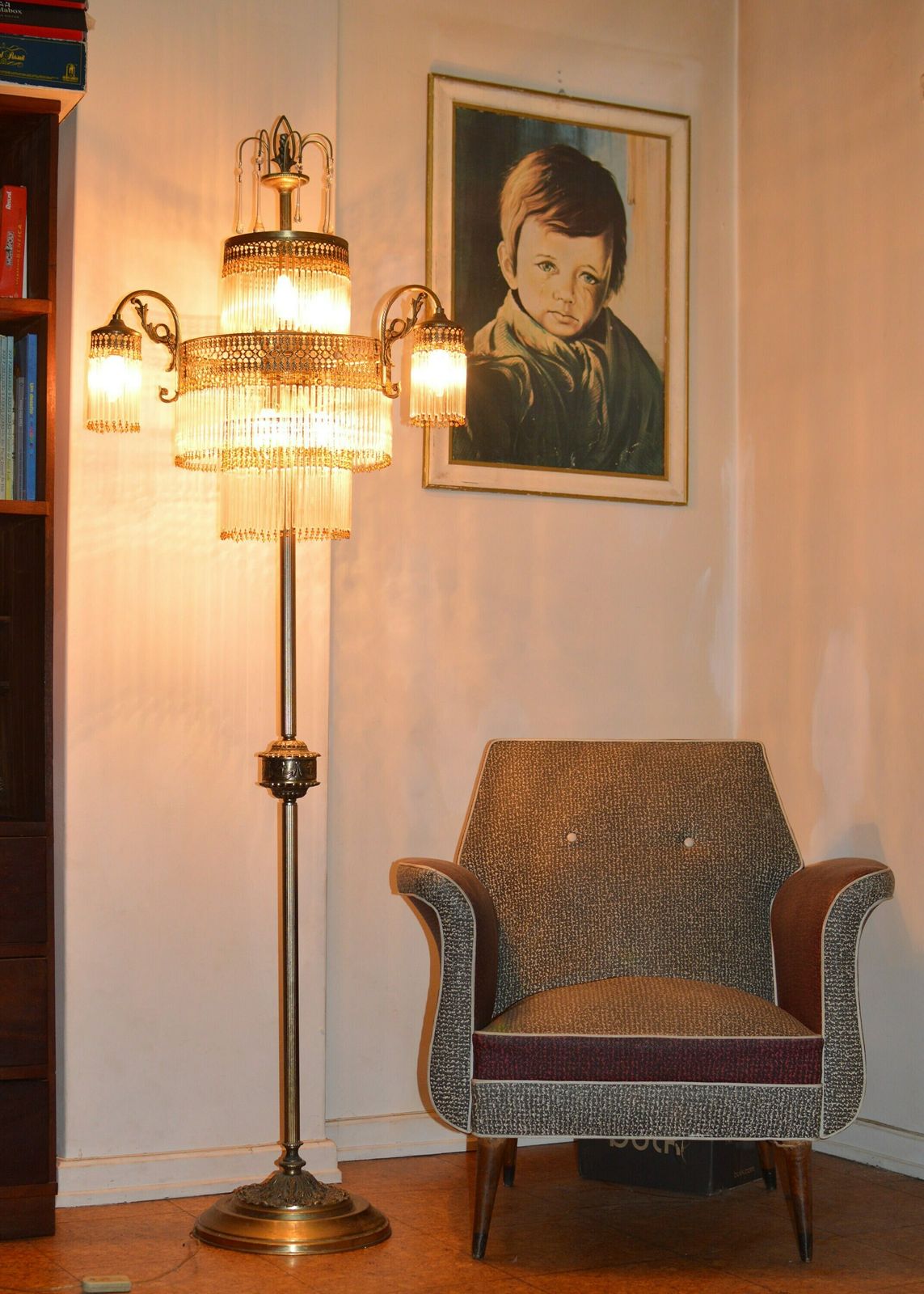 Vintage Art Nouveau Floor Lamp 9 Lights. Very Rare, Maybe Unique:)