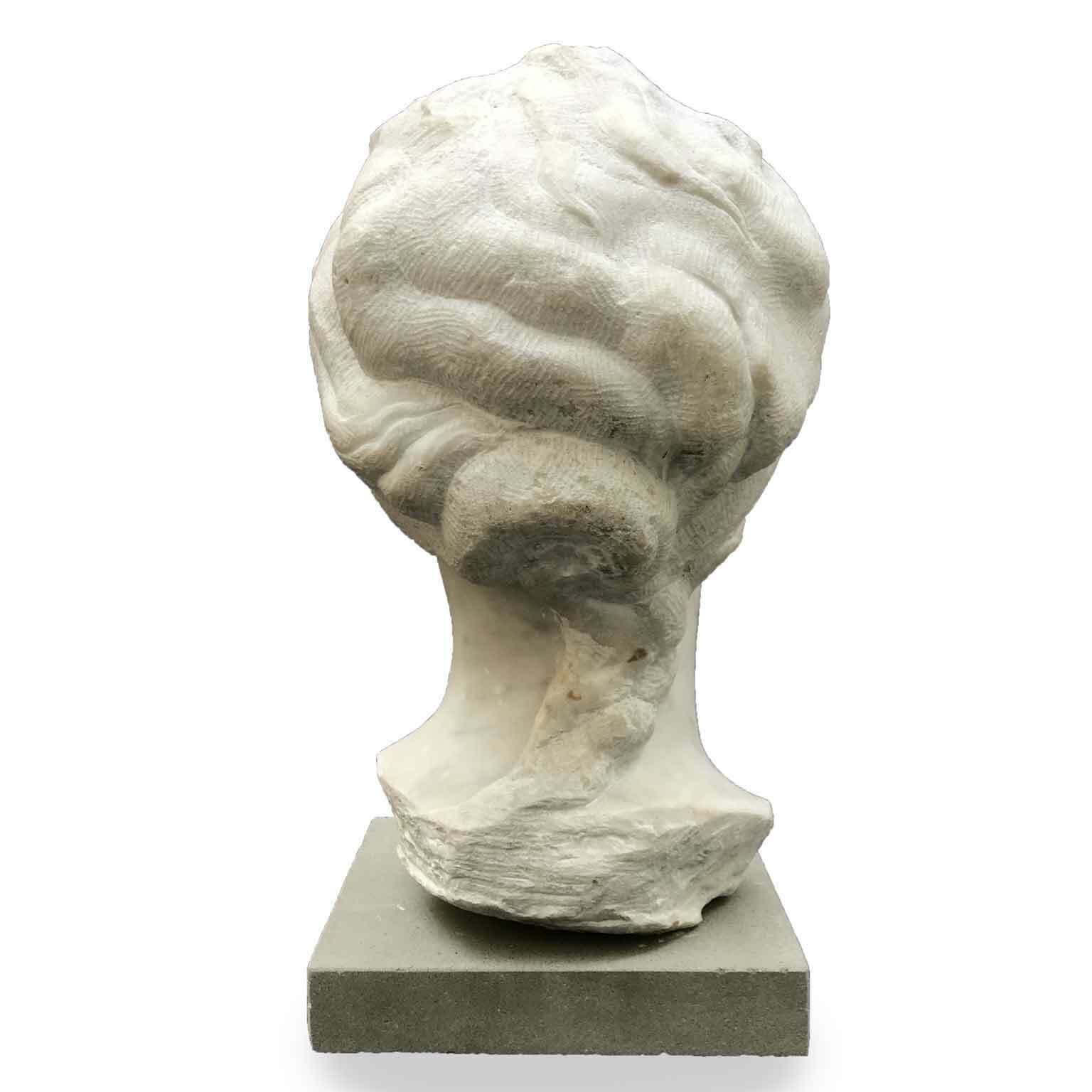 Aurelio Bossi Bust Of A Woman In White Marble photo 1242.0