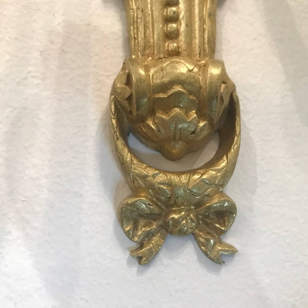Pair Of Louis XVI Appliques In Gilt Bronze photo Lighting