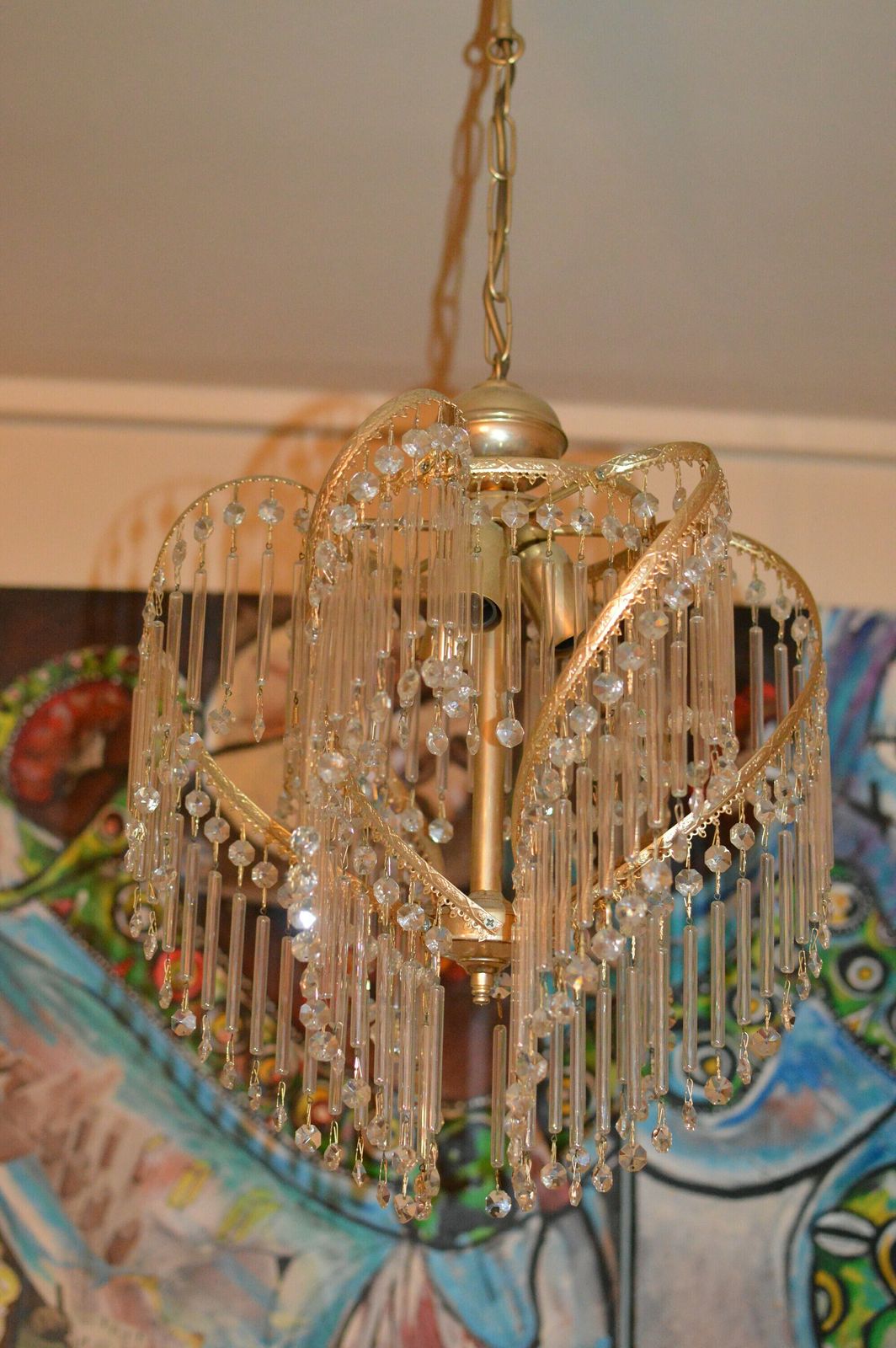 Chandelier Mid Century Crystal. Venini Era 1960/70 photo vinterior