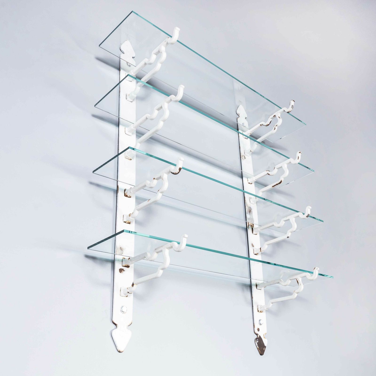 19th Century French Original Cast Iron Butchers Shelving photo for sale