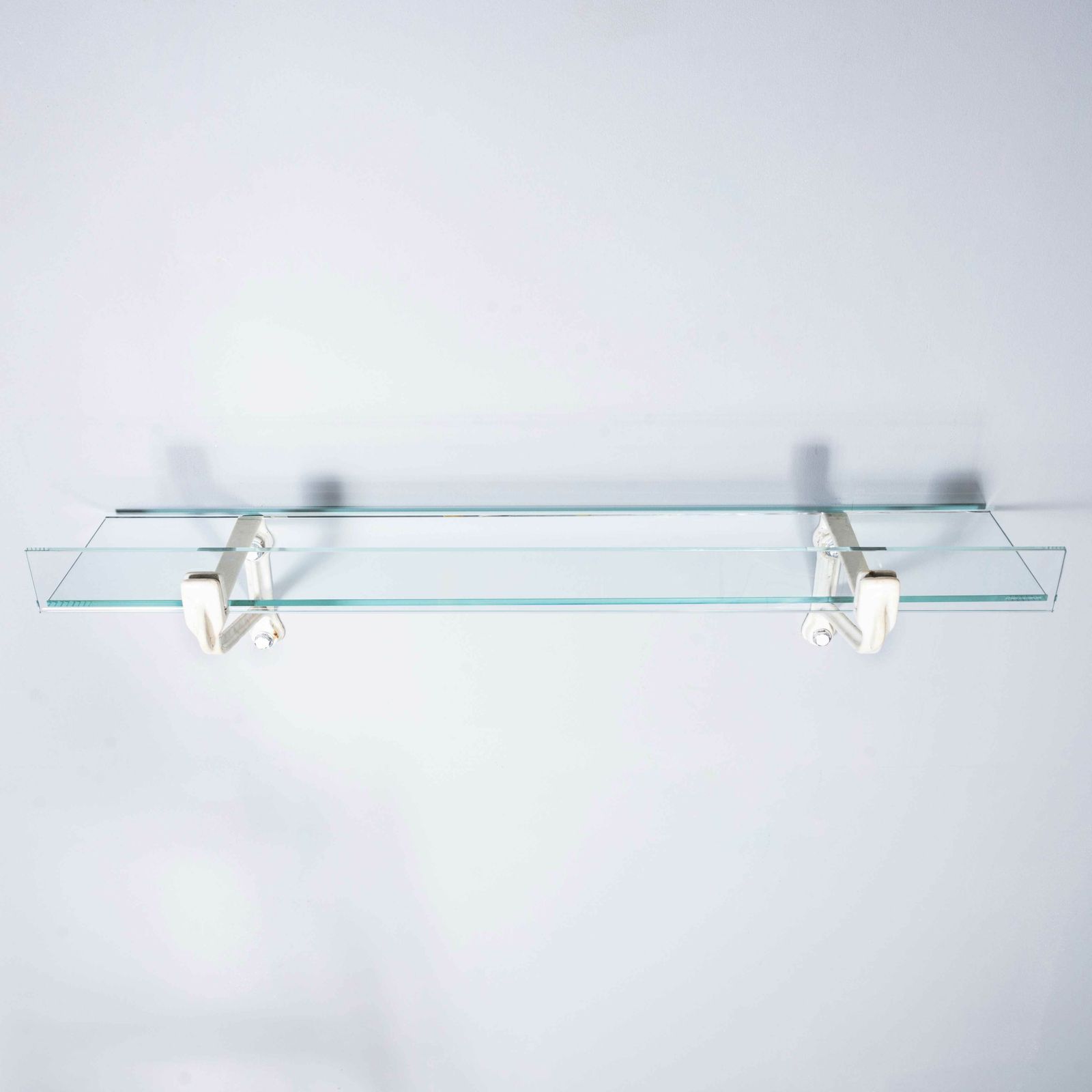 photo for sale 19th Century French Original Cast Iron Butchers Shelf – With Upstand