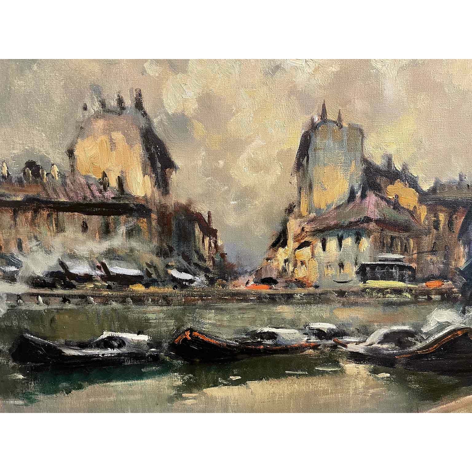 Cirano Castelfranchi View Of The Darsena Circa 1960 photo furniture
