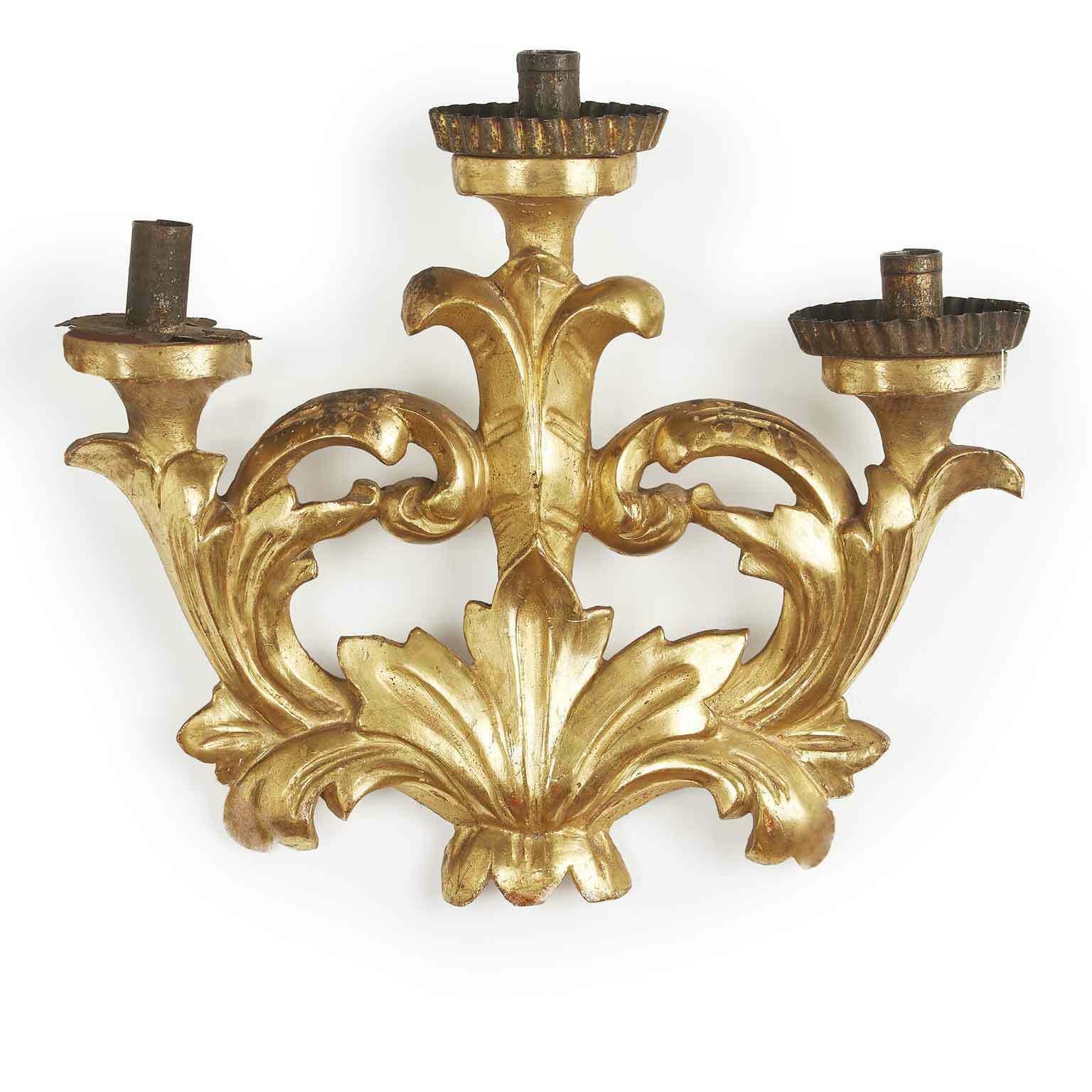 Pair Of Golden Friezes For Appliques 1800 photo for sale