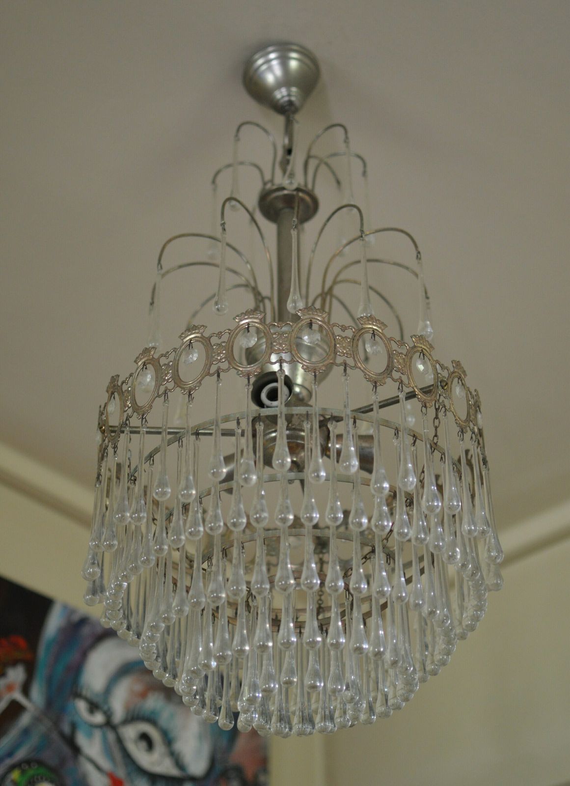 Venini Tear Drops Crystal Glass Chandelier 7 Tiers photo furniture