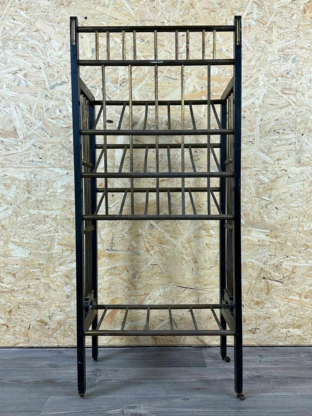 Home Decor Magazine Rack From Wiener Werkstätte Austria Made Of Mahogany & Brass Around 1900 photo