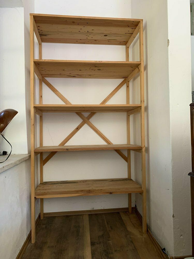 Bookcase In Pine Wood, Hungary, 1980s photo furniture