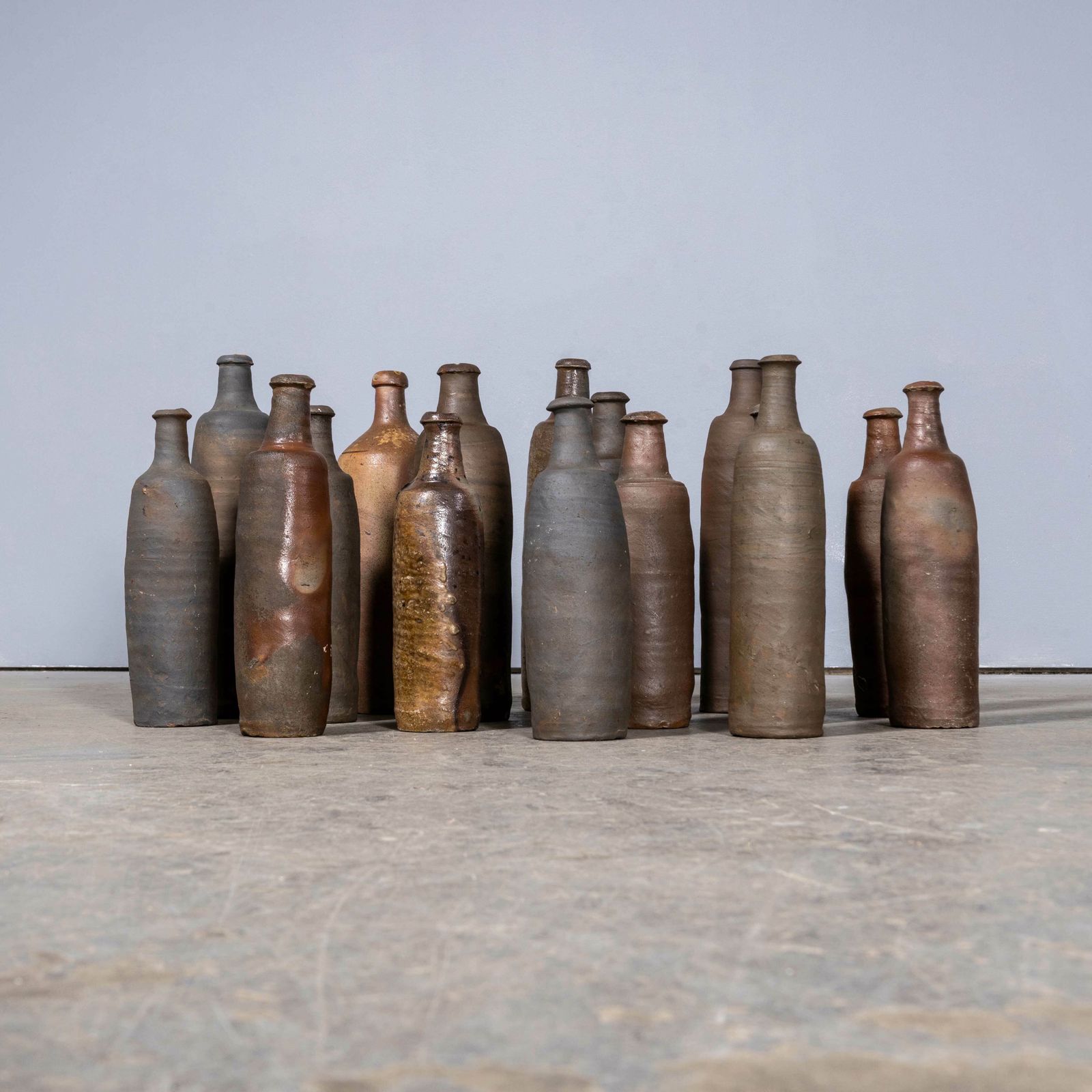 19th Century French Stoneware Bottles