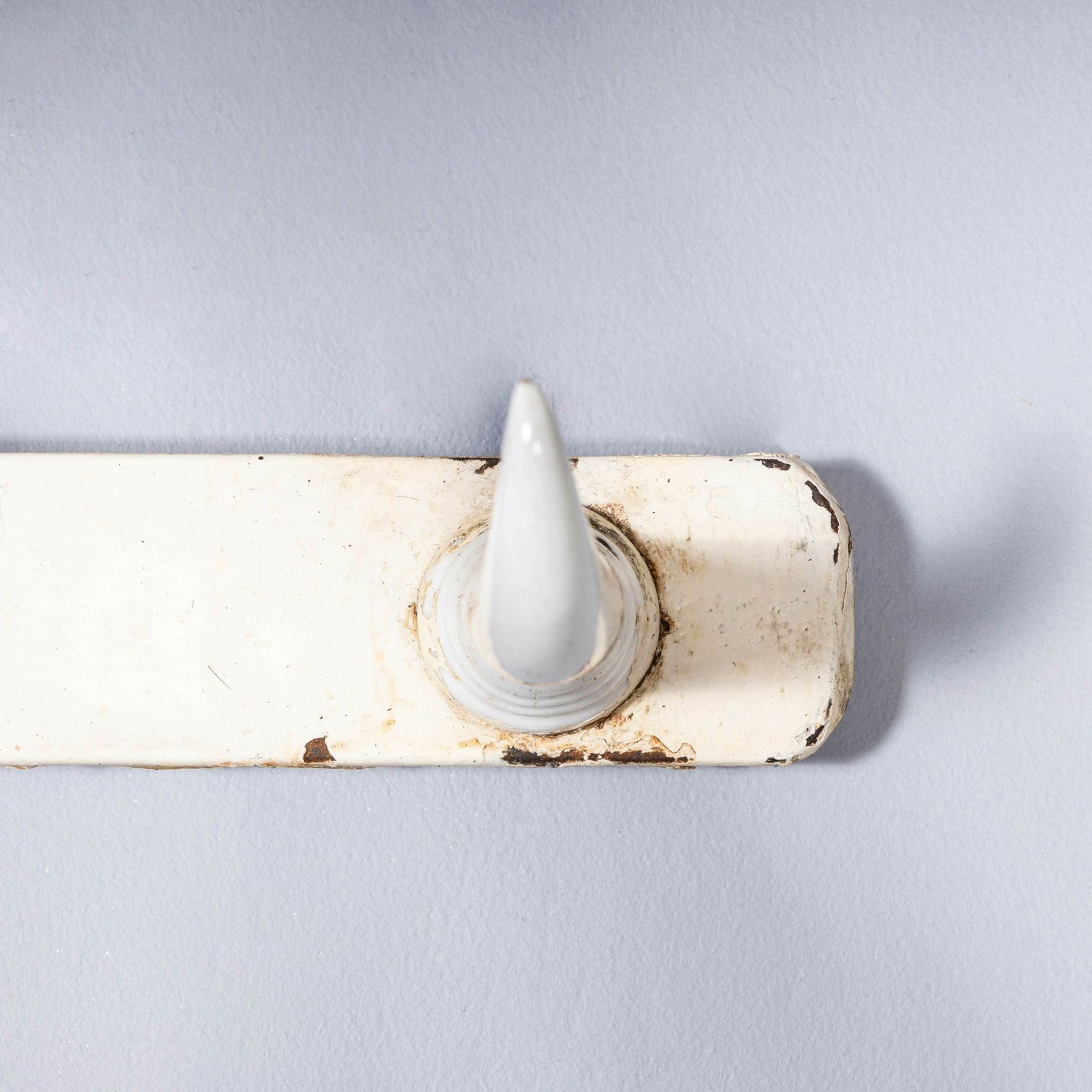 19th Century French Original Cast Iron Butchers Hooks – Long Hook Rack photo vinterior