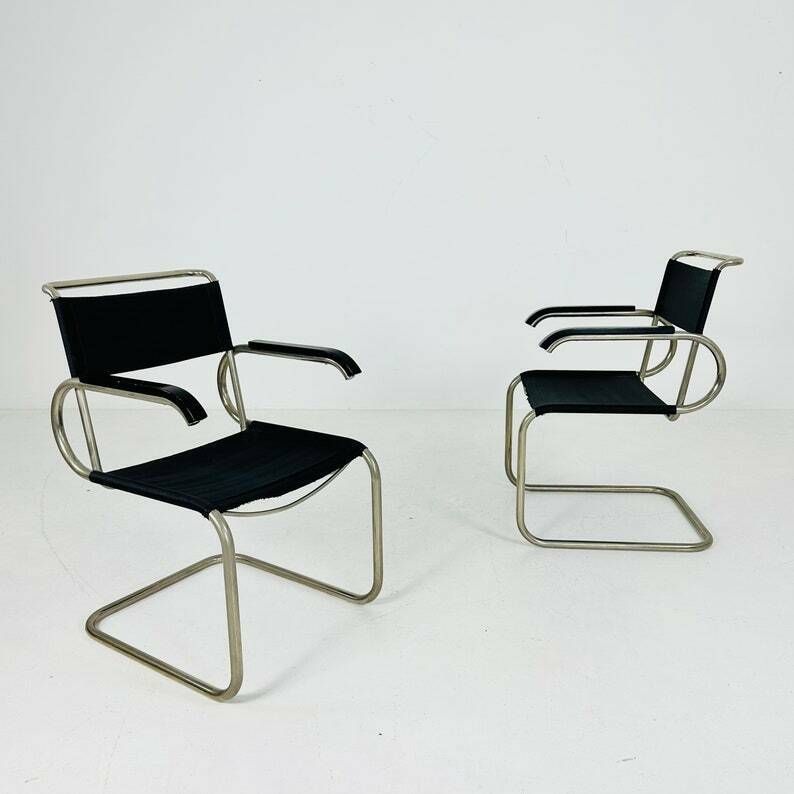 Set Of 2 Marcel Breuer Bauhaus Cantilever D40 Chais By Tecta 1960s