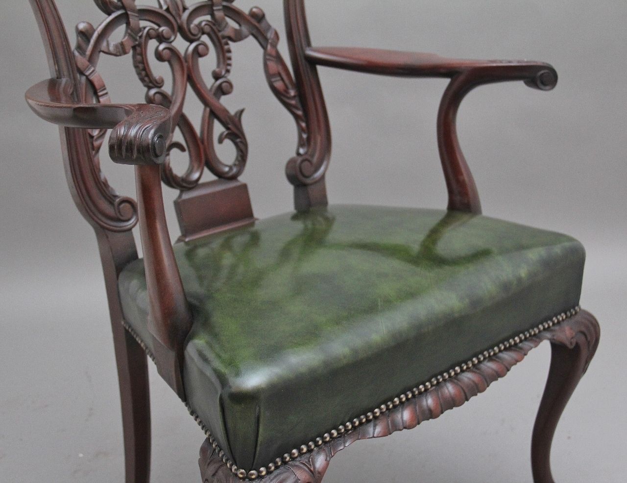 photo for sale Early 20th Century Chippendale Style Armchair