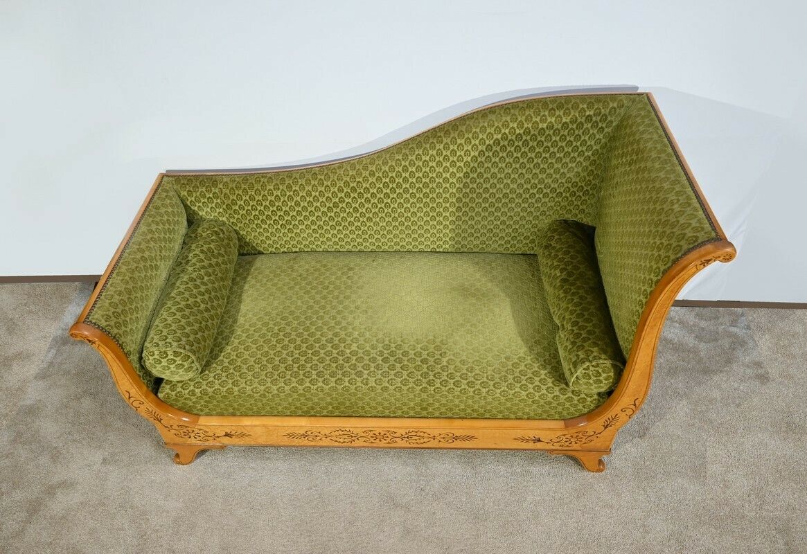Maple Speckled Daybed, Charles X Period – Early 19th Century photo Furniture