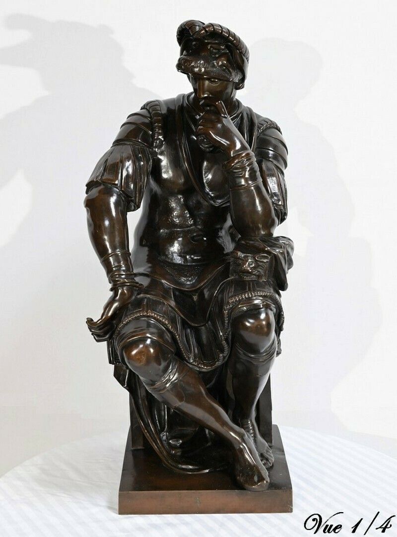 Bronze “Laurent De Medici” After Michelangelo, 19th Century School – Mid 19th Century photo 4755.443548519999
