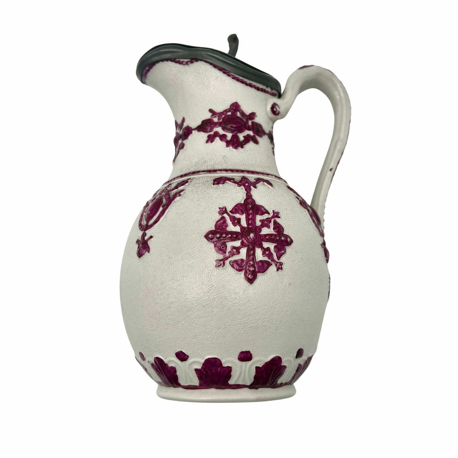 Antique Victorian Stoneware Jug With Pewter Lid   Ironstone   Syrup Jug   Pitcher   James Dixon & Sons   1854   Kitchenalia photo furniture