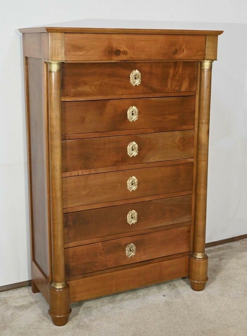 Property Weekly Planner In Solid Cherry Wood, Empire Period – Early 19th Century photo for sale