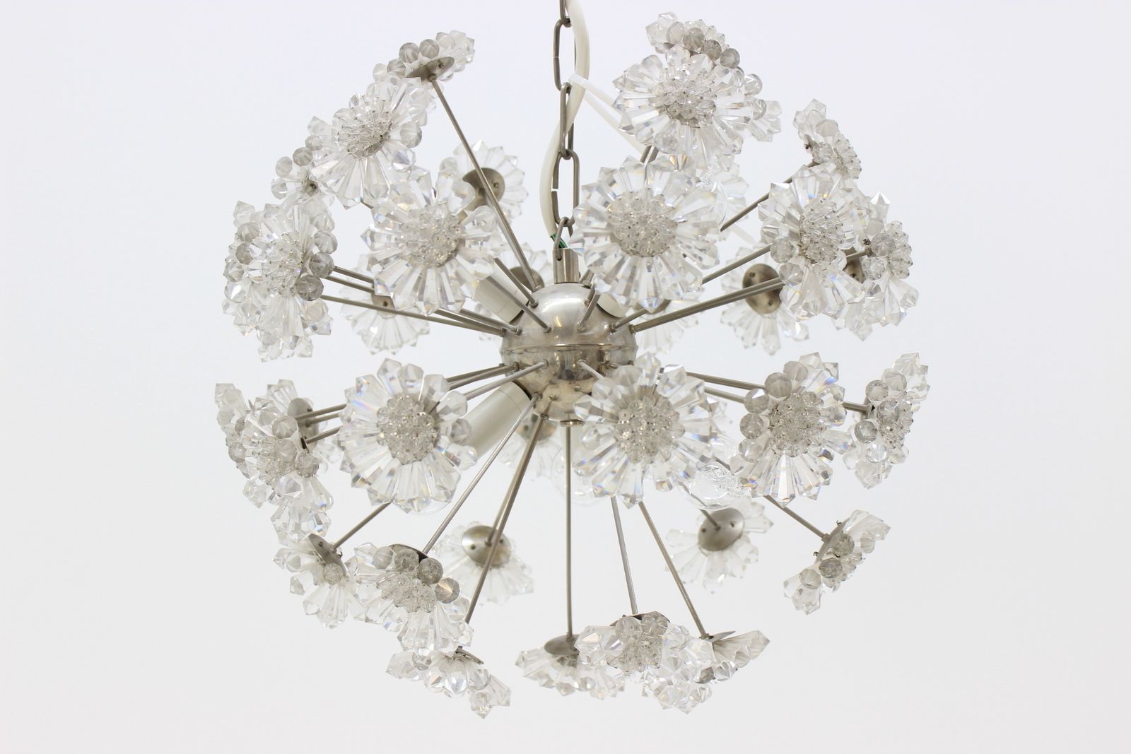 Midcentury Chandelier Dandelion, Sputnik photo Lighting