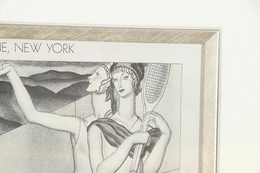 Art Deco Framed Advertising Print For Saks Fifth Avenue C.1930 photo 175.0