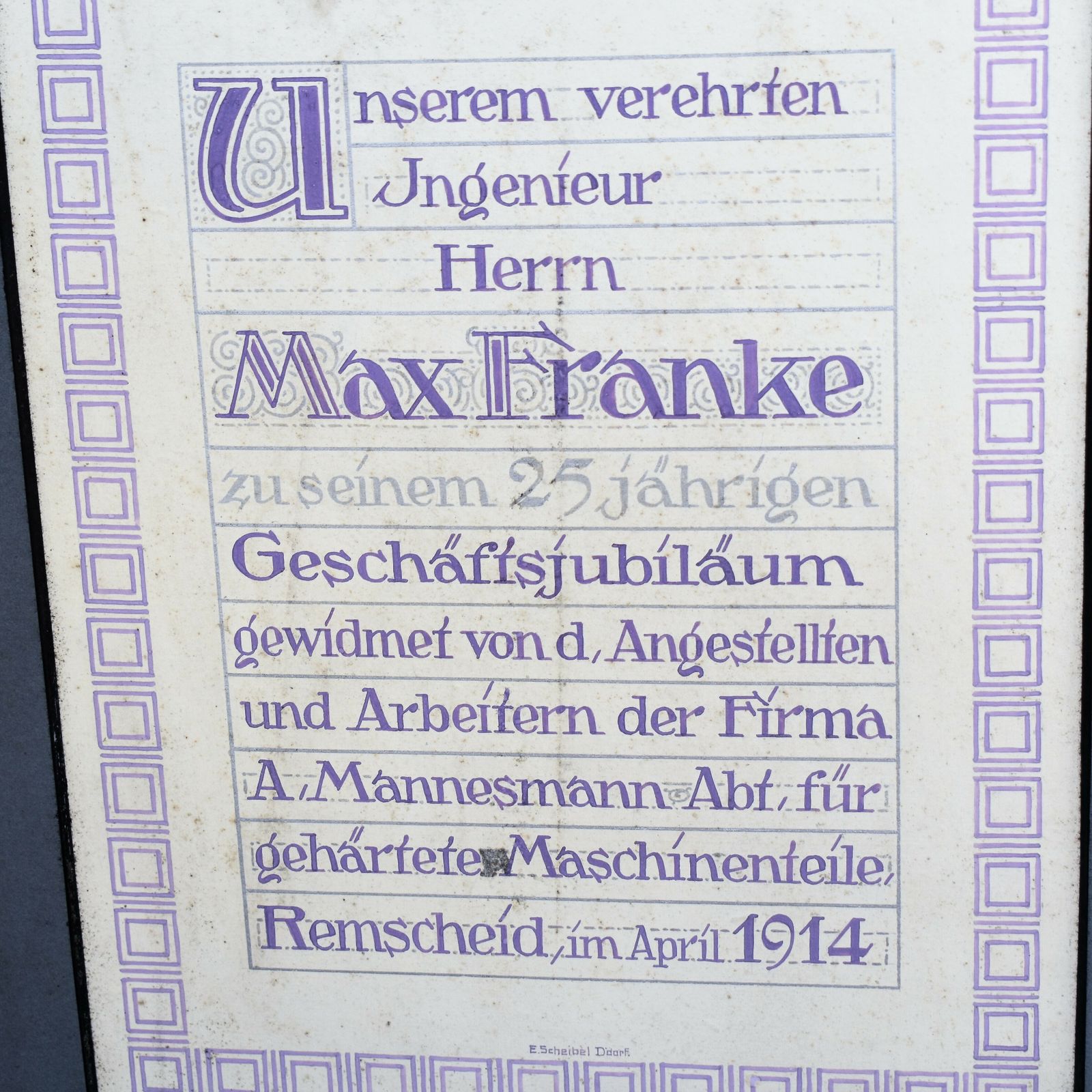 Antique Rare 1914 Max Franke Mannesmann Metal Comp. Germany Leather Photo Album photo for sale