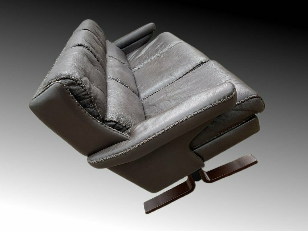 2785.0 Mid Century Swedish 3 Seater Leather Sofa By Arne Norell, 1970s photo