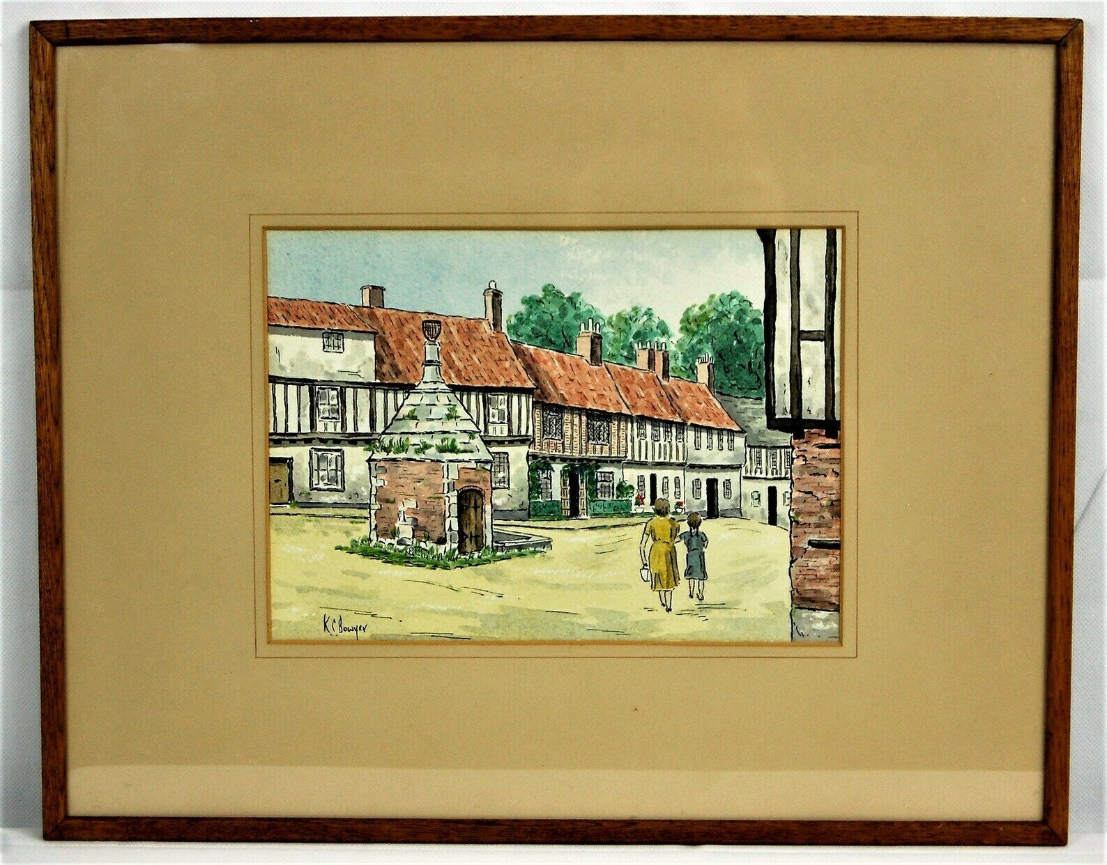 The Pump House Common Place Little Walsingham Norfolk Uk, Vintage Lithograph photo furniture
