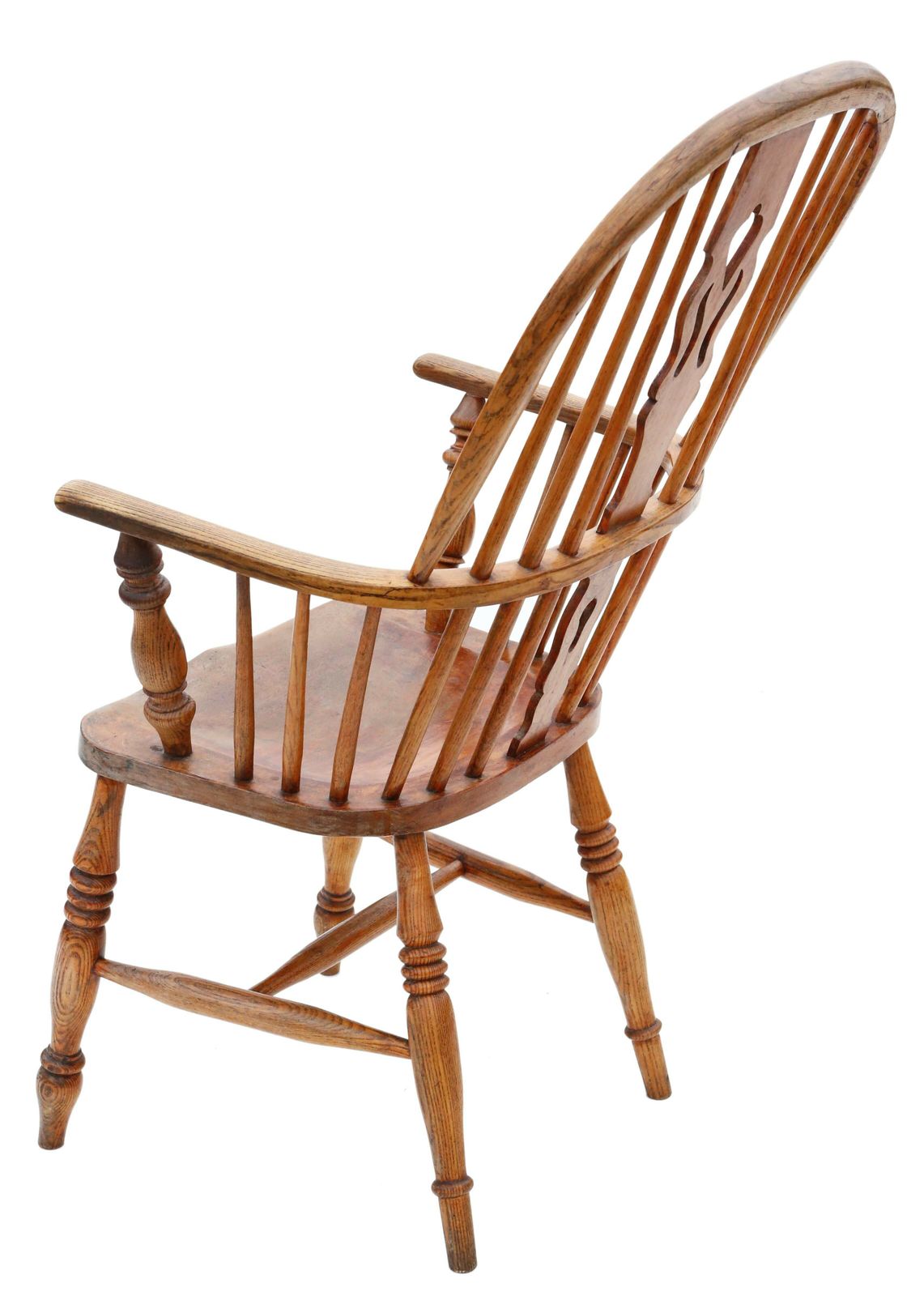 Antique Quality Ash And Elm Windsor Dining Chair Armchair 19th Century photo Furniture