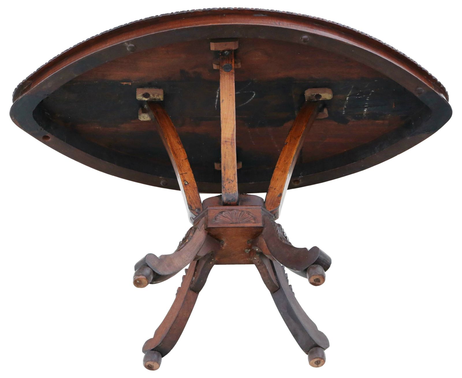 Antique 19th Century Anglo Indian Shield Shaped Centre Side Occasional Coffee Table photo 1495.0