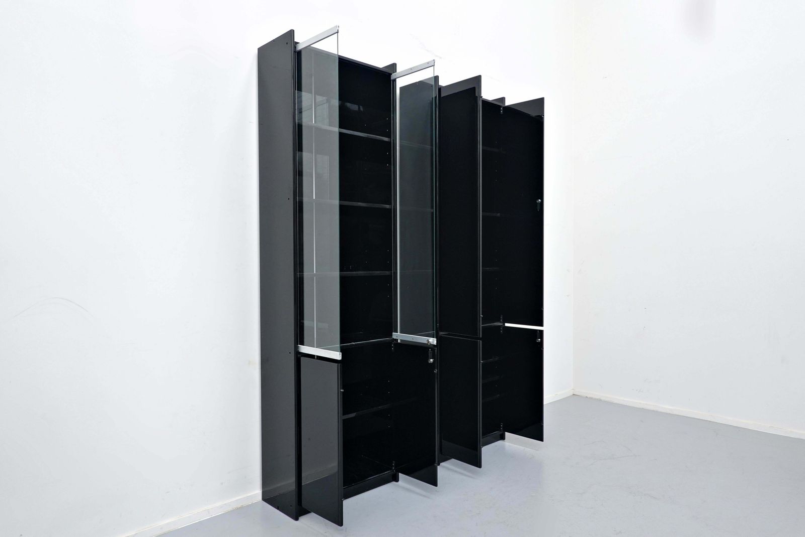 photo buy Italian "Olinto" Bookcase By Kazuhide Takahama, B&B, Mid Century Modern, 1960s