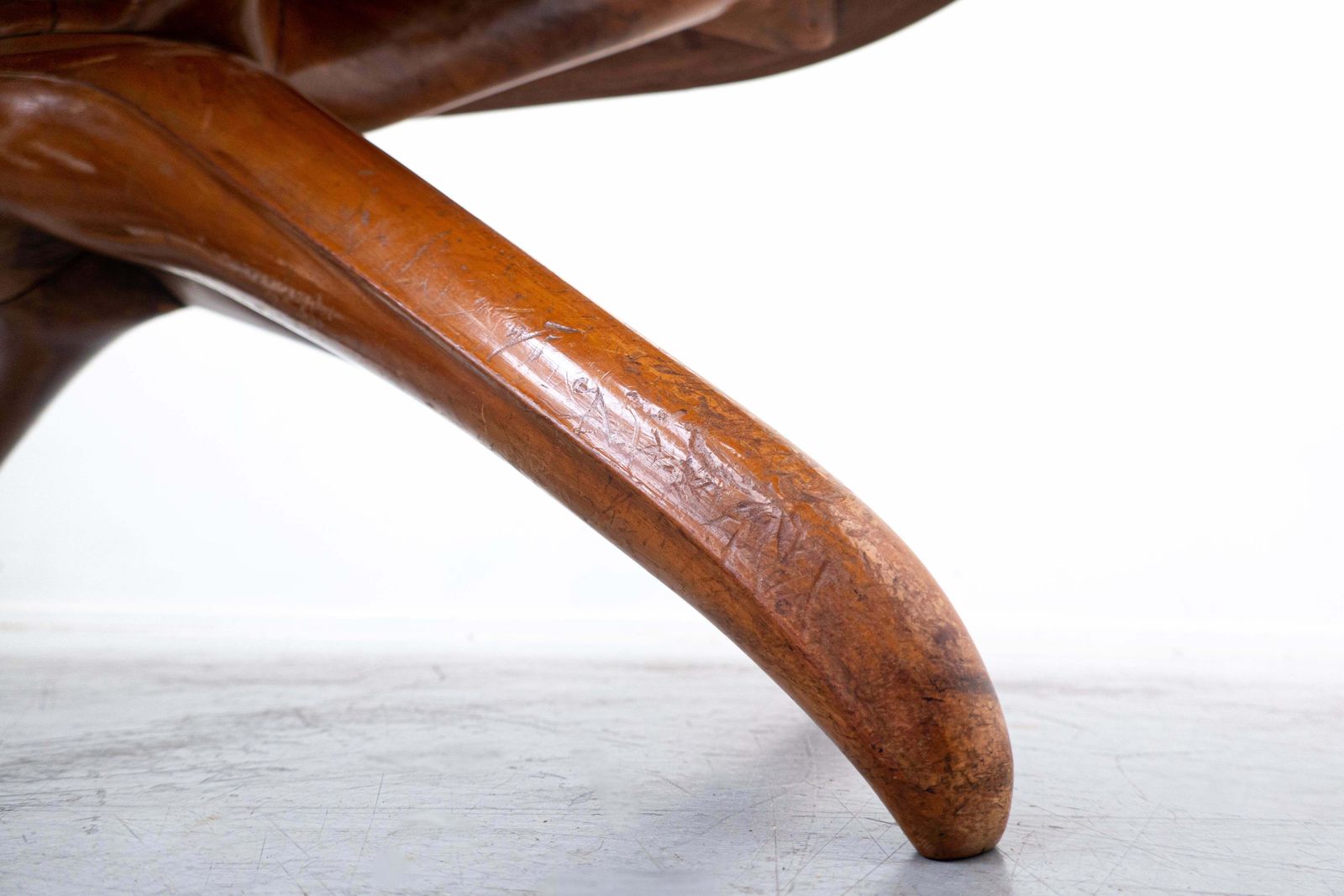 Mid Century Wooden Italian Dining Table Attributed To Guglielmo Ulrich, 1950s photo buy