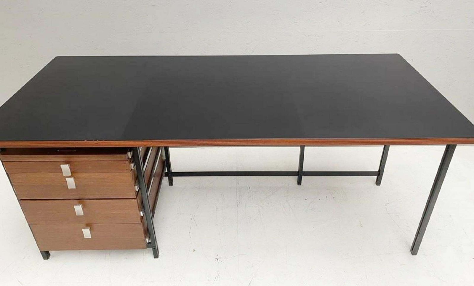 Desk By Jules Wabbes For Mobilier Universel, Belgium, 1960s photo for sale