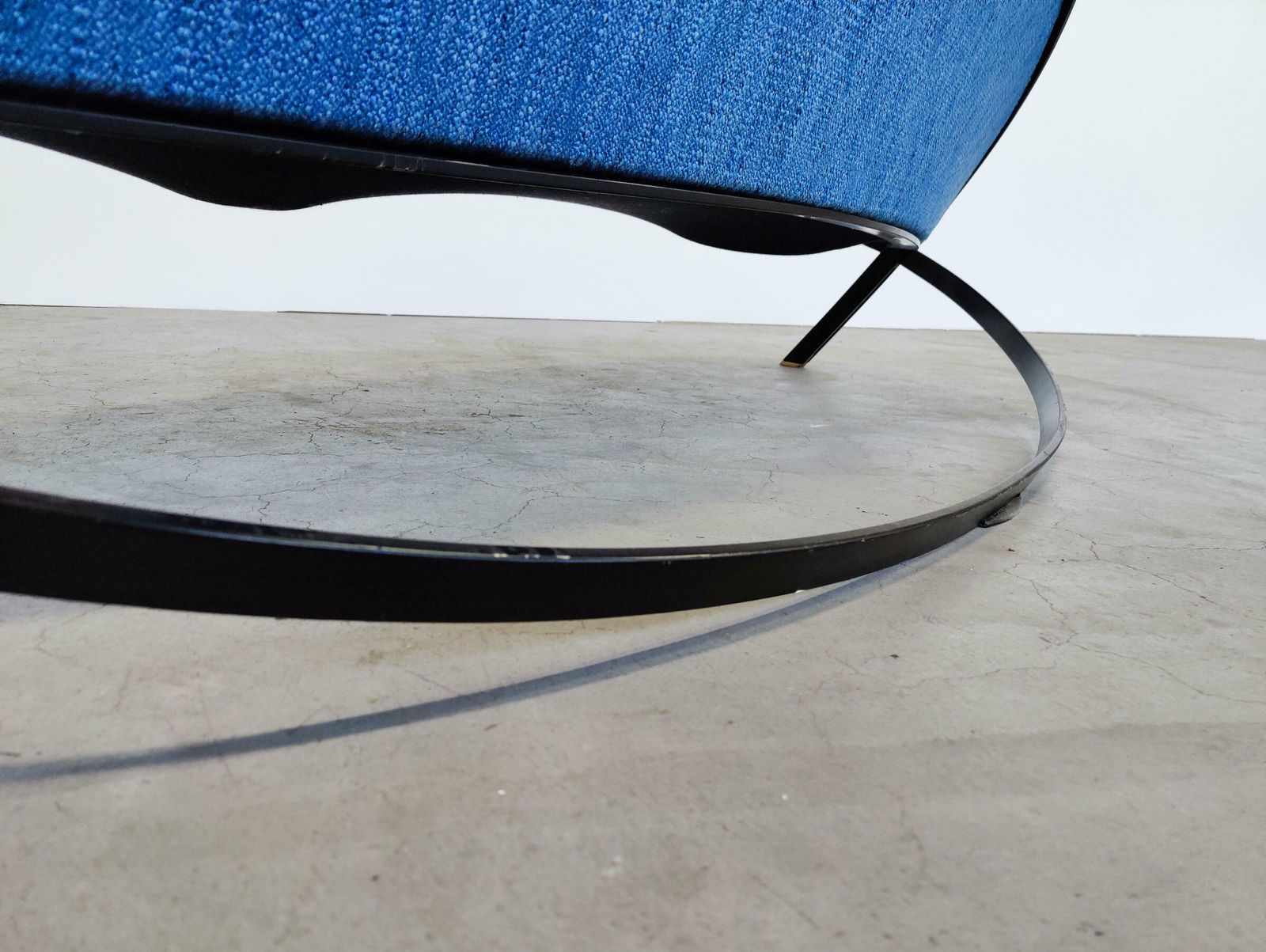 Furniture Mid Century Modern Blue ''Saturno'' Sofa By Gastone Rinaldi For Rima, Italy, 1957 photo