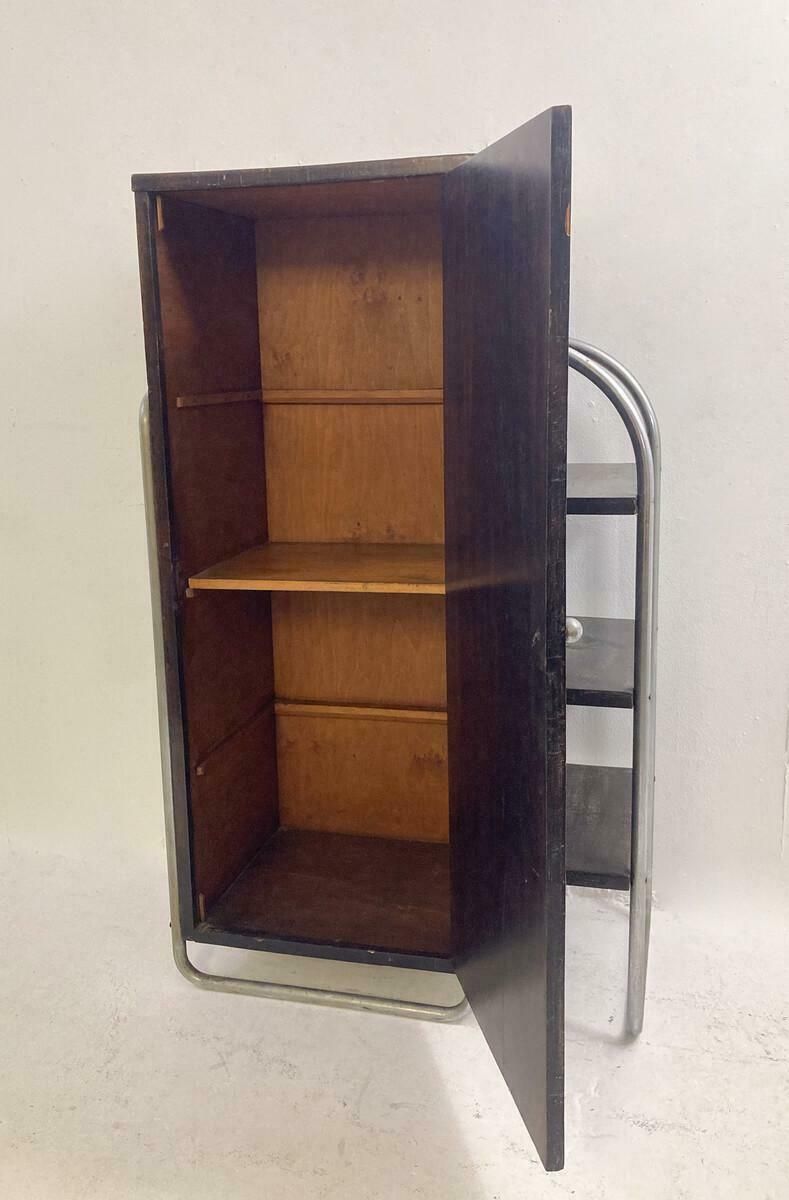 Modernist Wall Unit, Wood And Tubular Metal, 1920s photo furniture